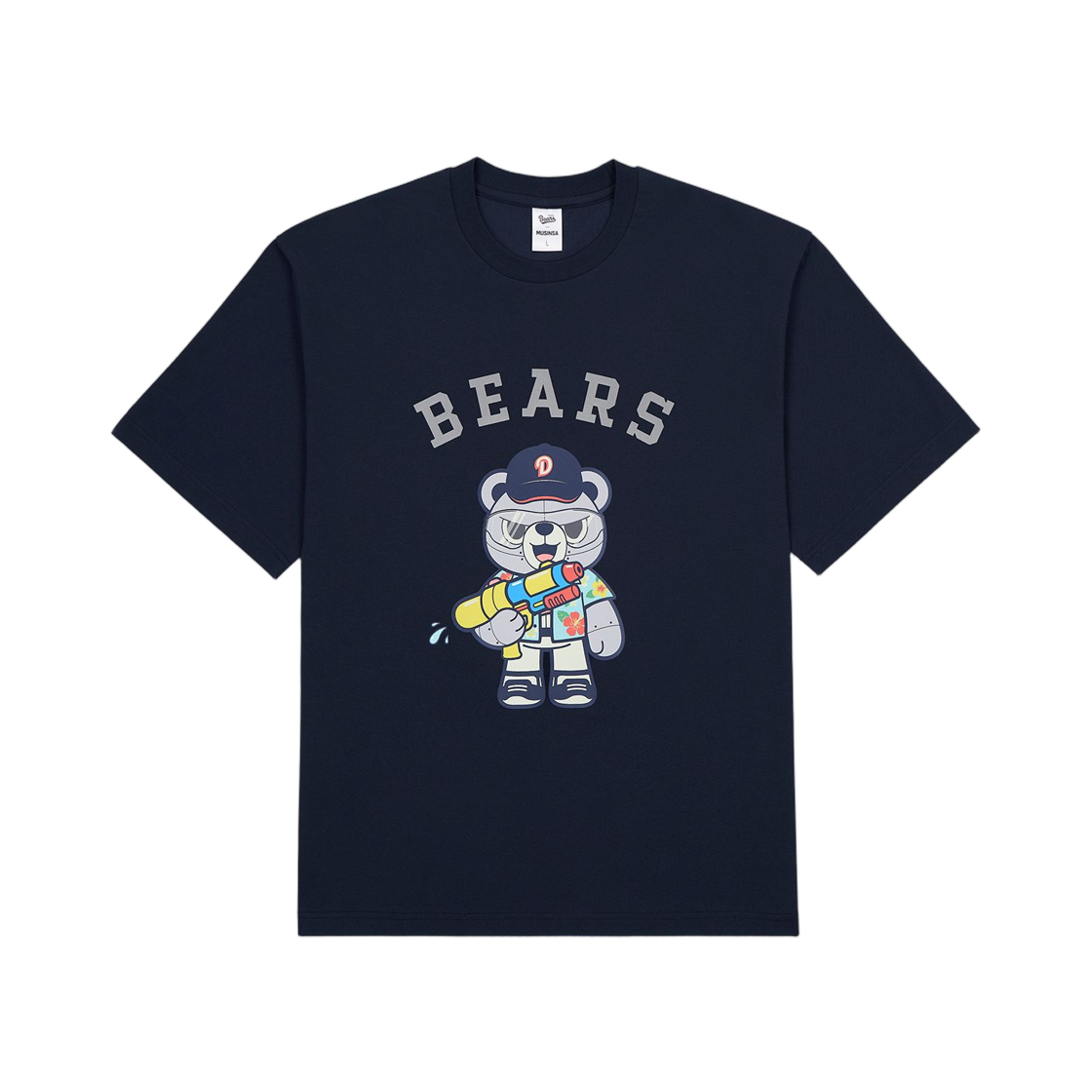 두산 베어스 x 무신사 숏슬리브 티셔츠 네이비(Doosan Bears x Musinsa Short Sleeve T-Shirt Navy) - 1