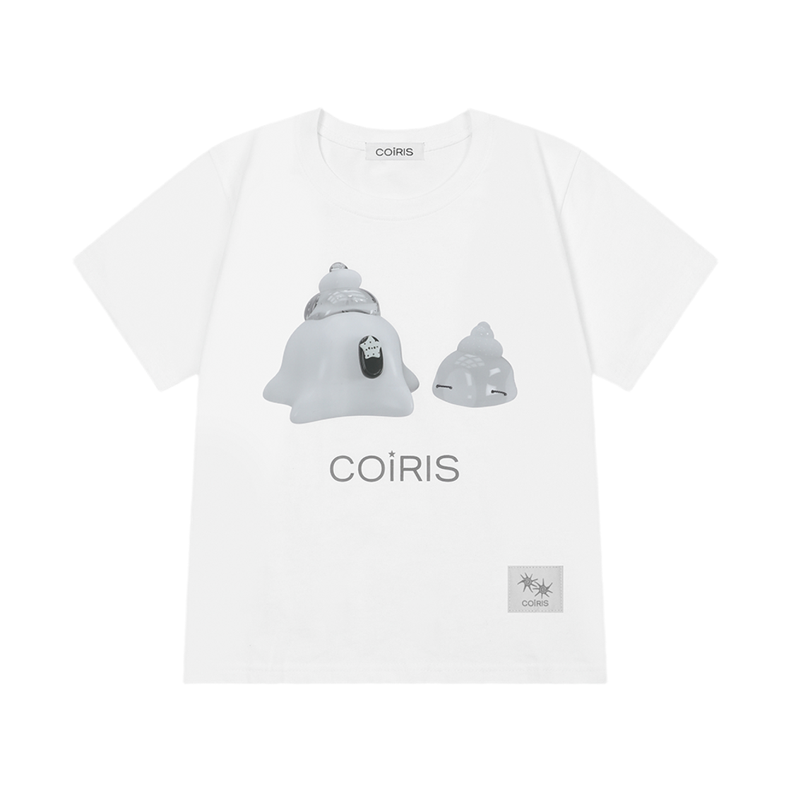 C-P00000KJ Coiris Marinae Printing Half T White