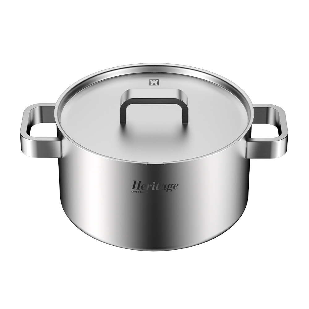 WA0844 Wagensteiger Core5 Heritage 316 Stainless Steel Induction Stockpot (24cm)