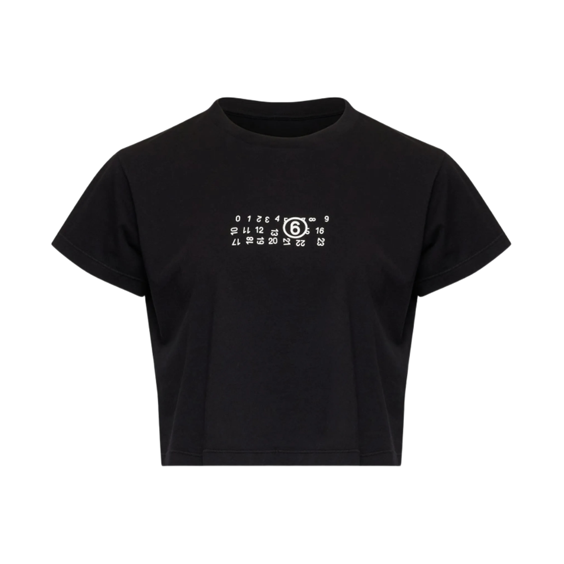 S52GC0369M20258900 (W) MM6 Maison Margiela Flipped Print Overdyed T-Shirt Black