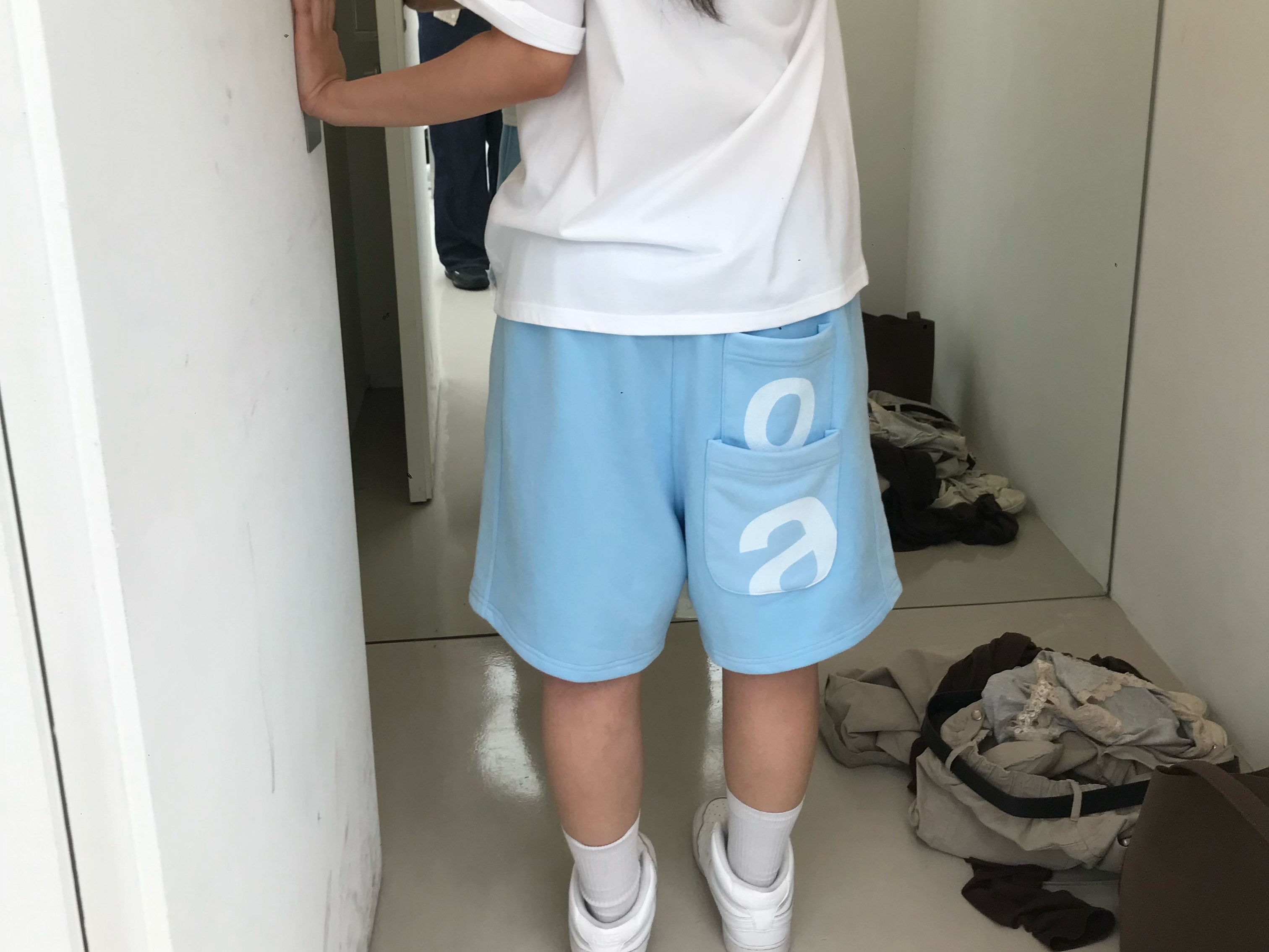 dadgetool O A Sweat Short Pants Sky Blue, dadgetool O~K! Panties 2-Pack 착용 스타일 - 4