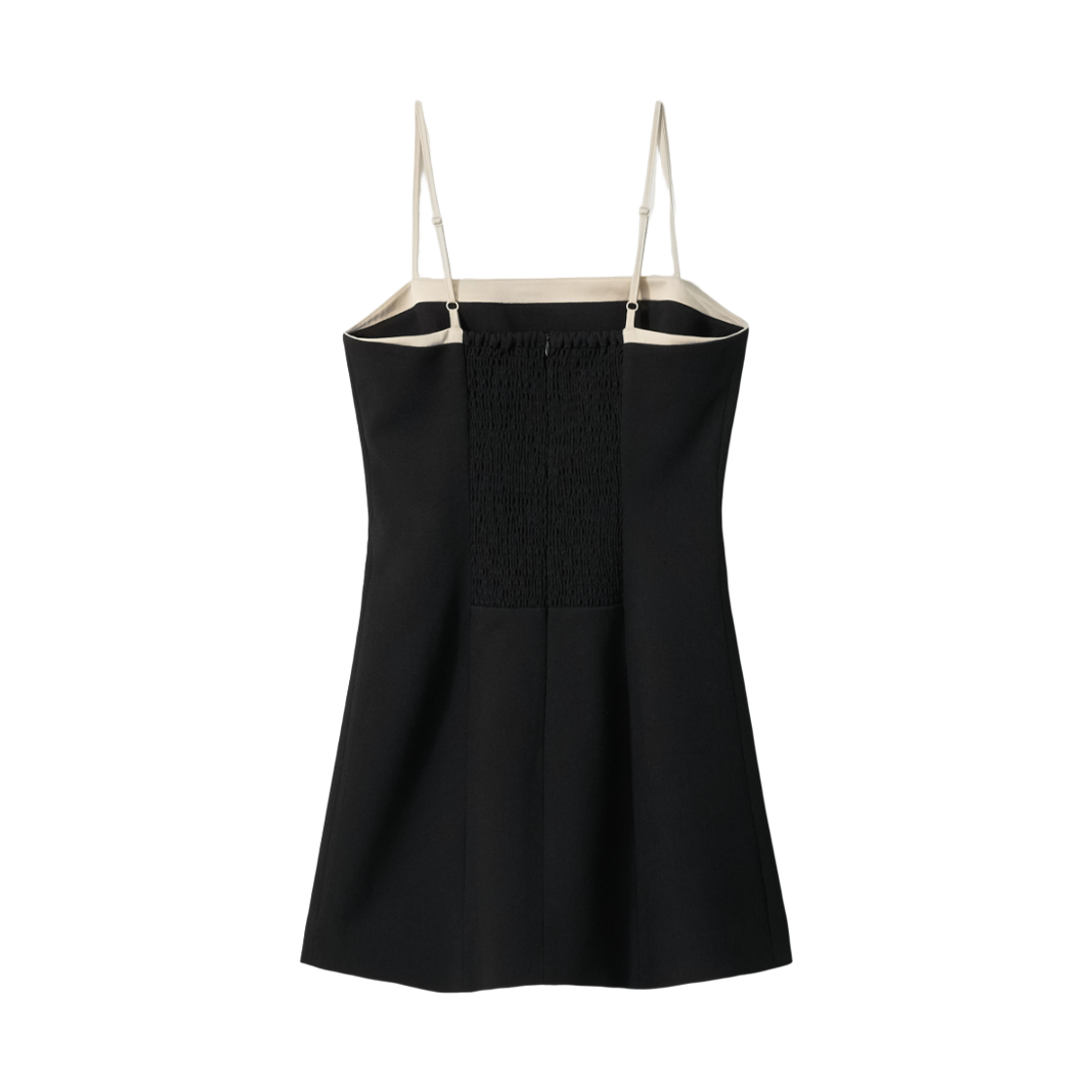 (W) 아비에무아 콘트라스트 트림 미니 드레스 블랙((W) Aviemuah Contrast Trim Mini Dress Black)