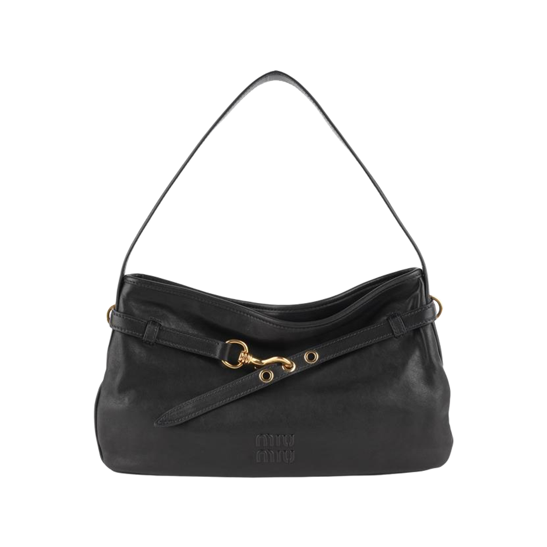 5BC181 2BBL F0002 [20% 쿠폰] Miu Miu Aventure Nappa Leather Medium Bag Black