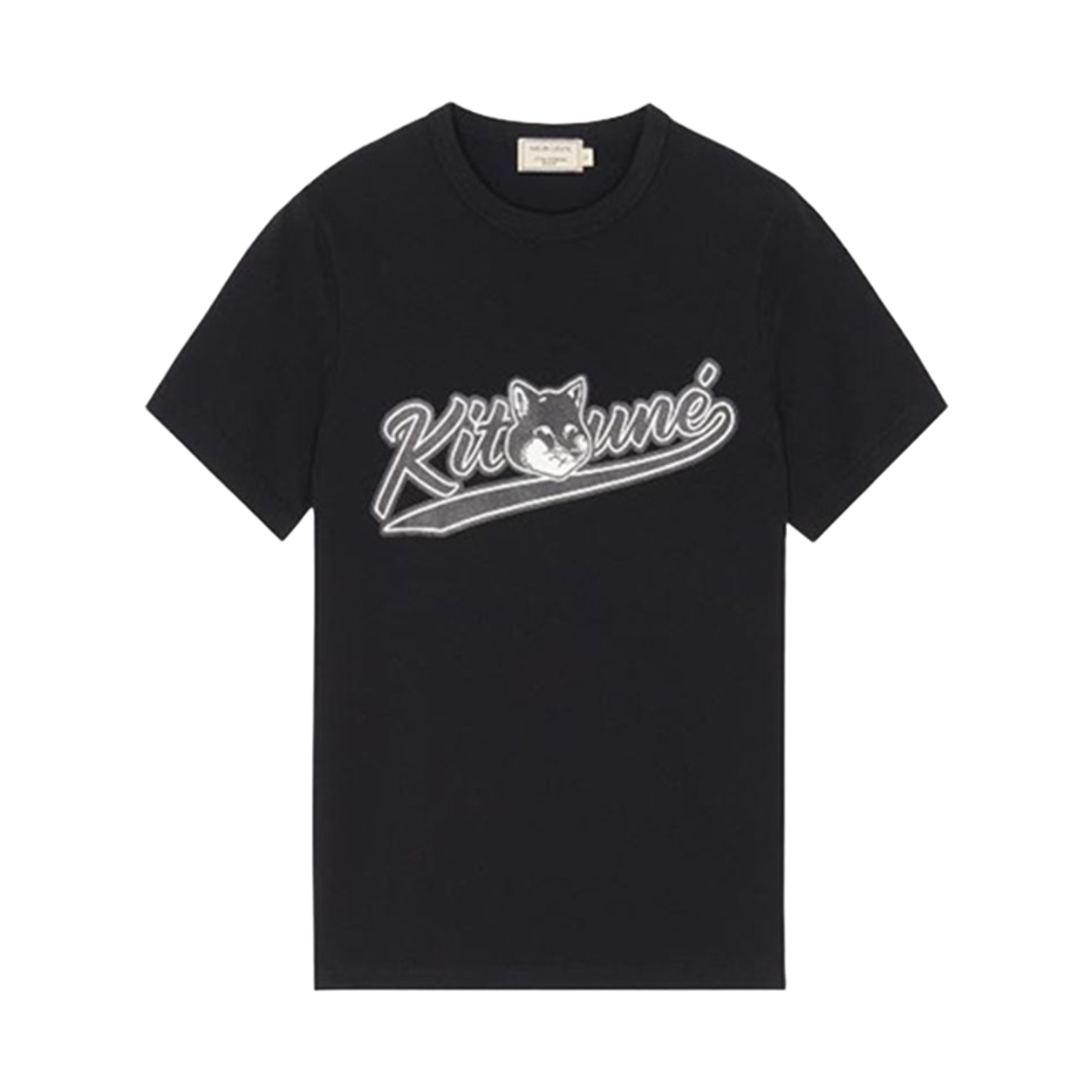 GW00105KJ0010-BK (W) Maison Kitsune Varsity Fox Classic T-Shirt Black