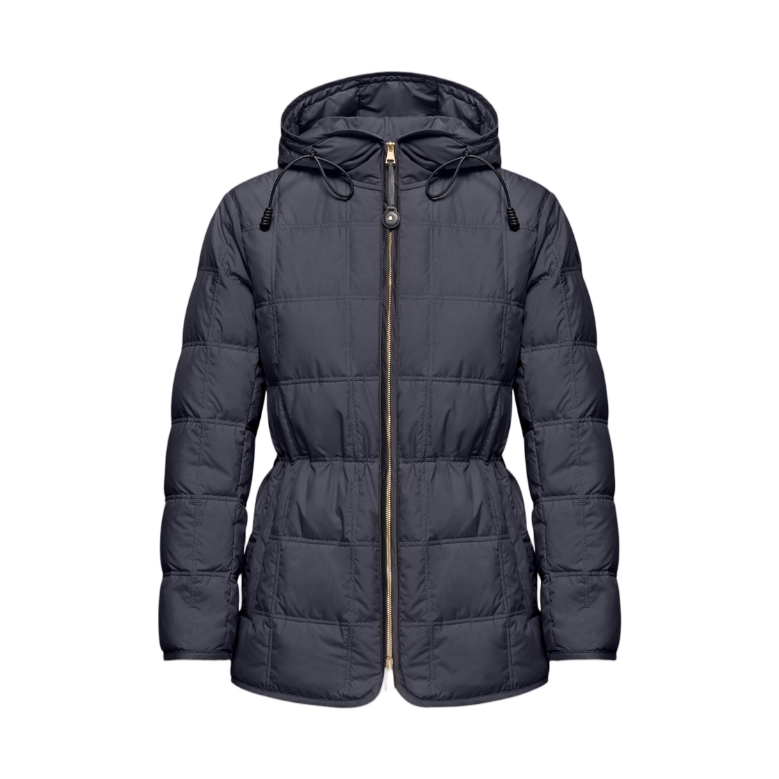 L2-093-1A00148-597YW-778 (W) Moncler Cygnet Hooded Short Down Jacket Navy Blue
