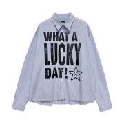I FEEL LUCKY What A Lucky Day! Shirt Blue