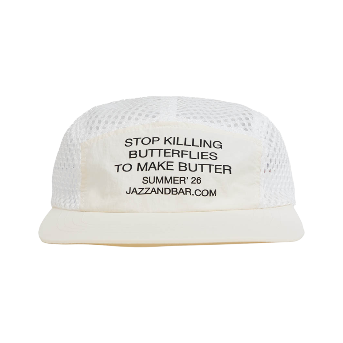 재즈앤바 메쉬 캠프 캡 버터플라이 크림(JAZZANDBAR Mesh Camp Cap Butterfly Cream) - 1