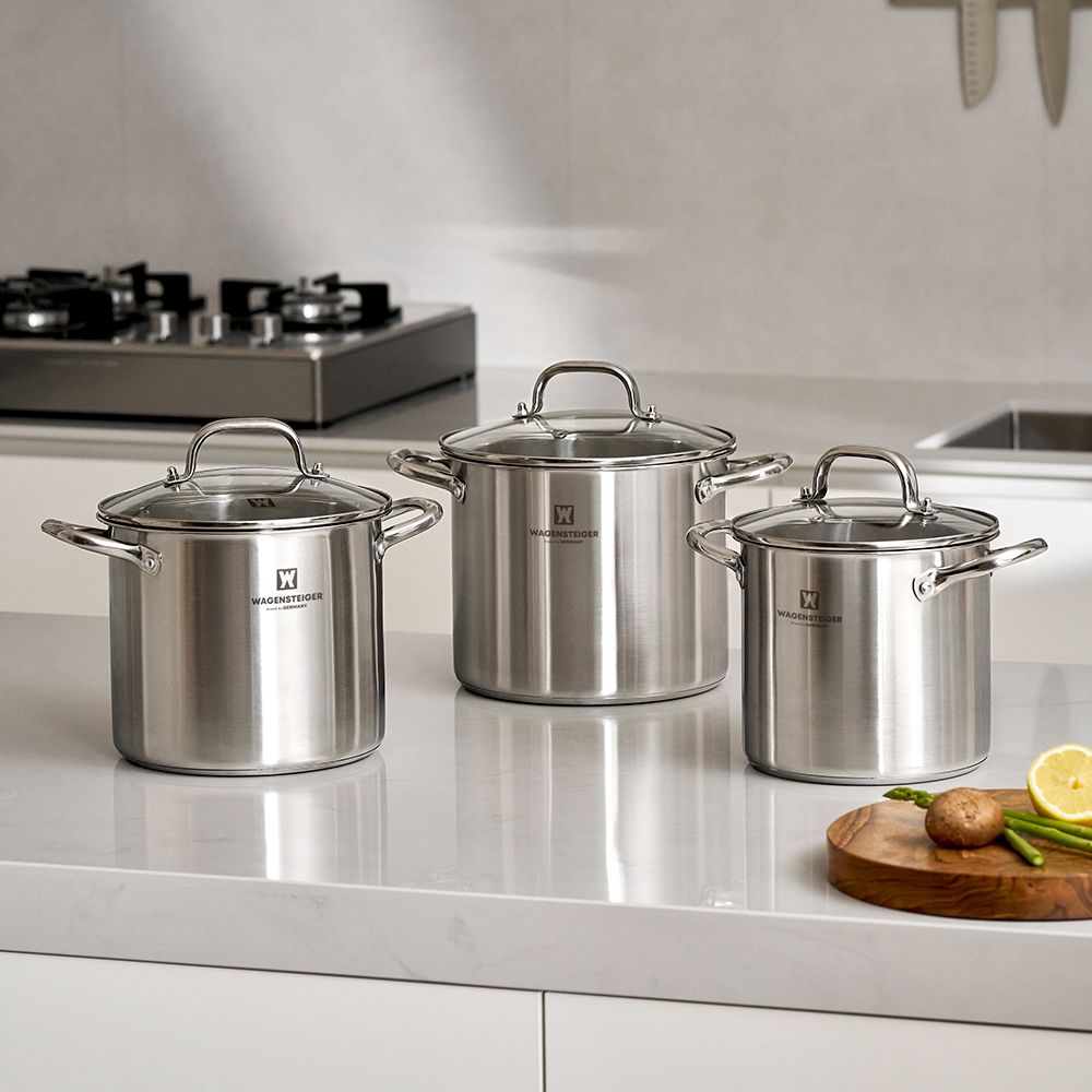 바겐슈타이거 3중 바닥 스텐 인덕션 미니 곰솥 하이팟 20cm(Wagensteiger 3-Ply Bottom Stainless Steel Induction Mini Stockpot High Pot (20cm)) - 6