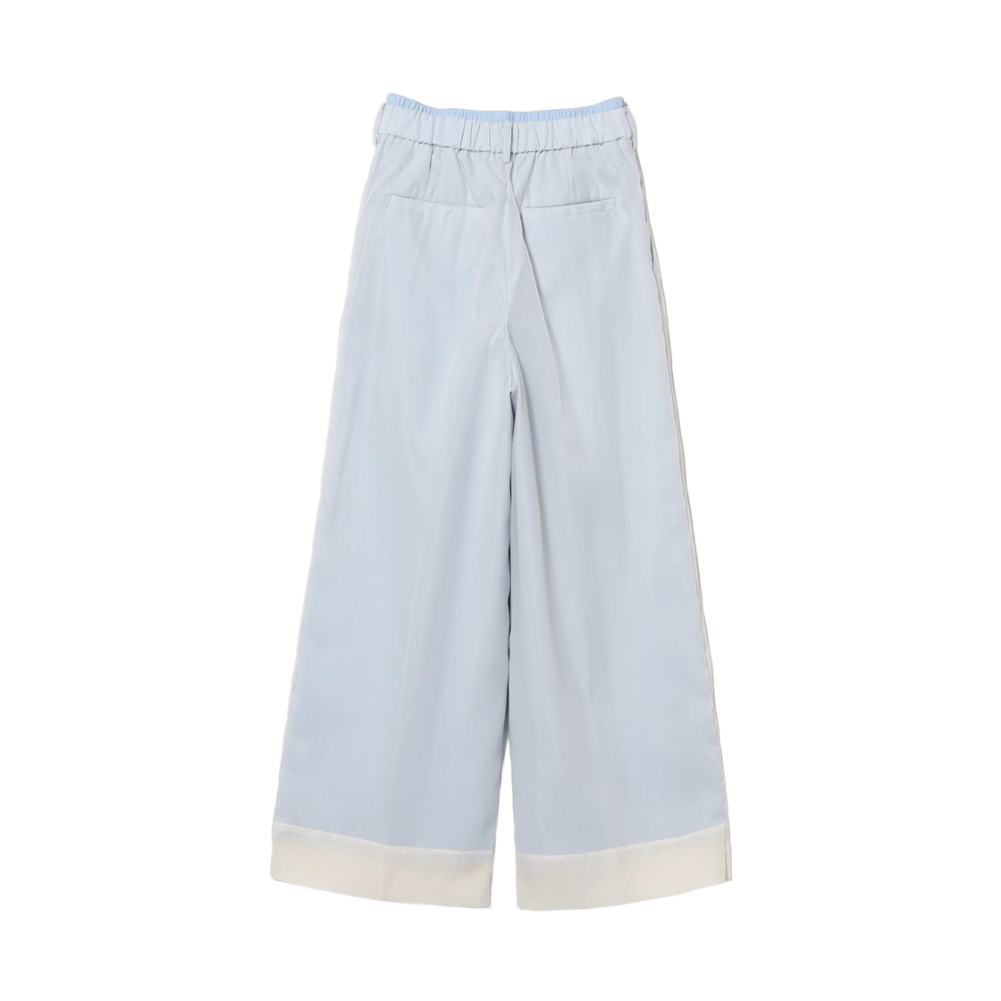 (W) 레이 빔즈 시어 레이어드 원 턱 팬츠 아이보리((W) Ray Beams Sheer Layered One-Tuck Pants Ivory) - 2