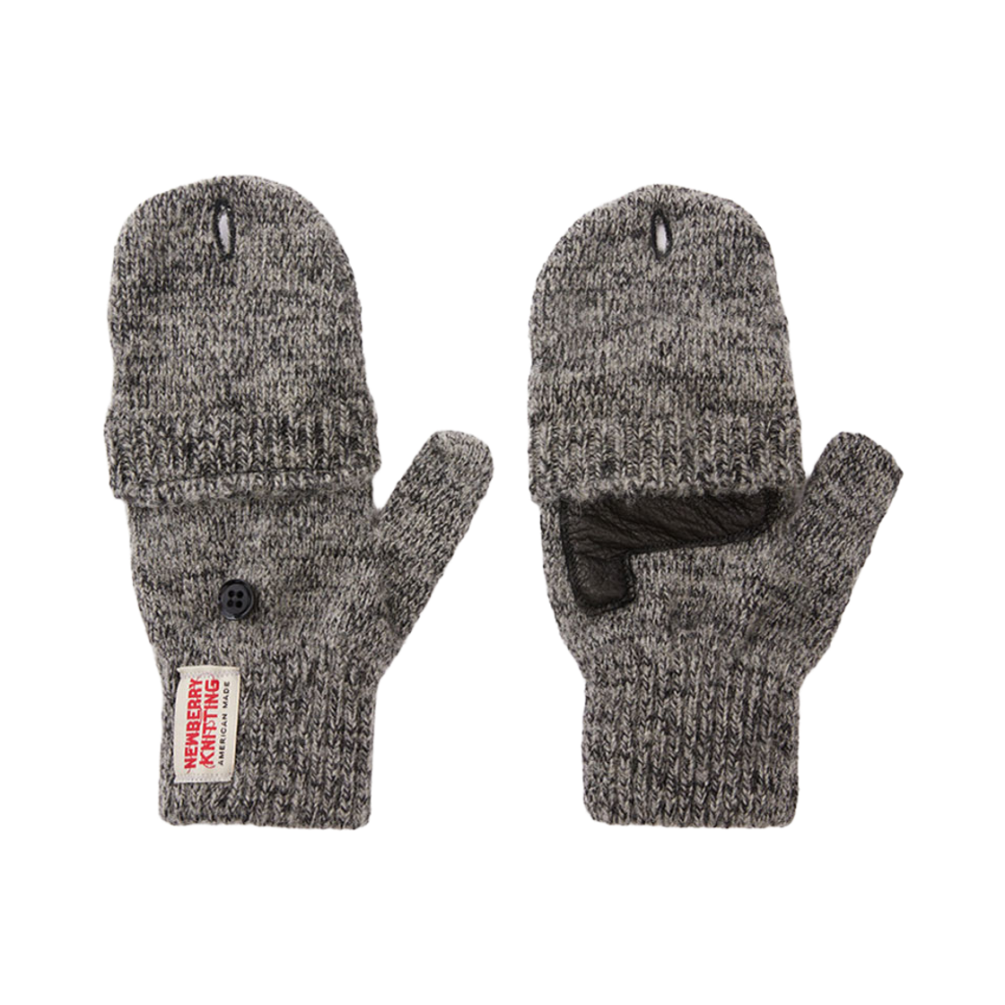 뉴베리니팅 사슴가죽 글로밋 니트 장갑 차콜(Newberry Knitting Deerskin Glomitt Knit Gloves Charcoal) - 2