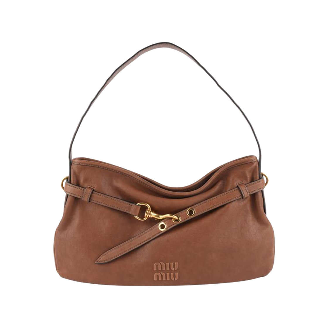 5BC181 2BBL F0316 [25% 쿠폰] [12% 쿠폰] Miu Miu Aventure Nappa Leather Bag Oak