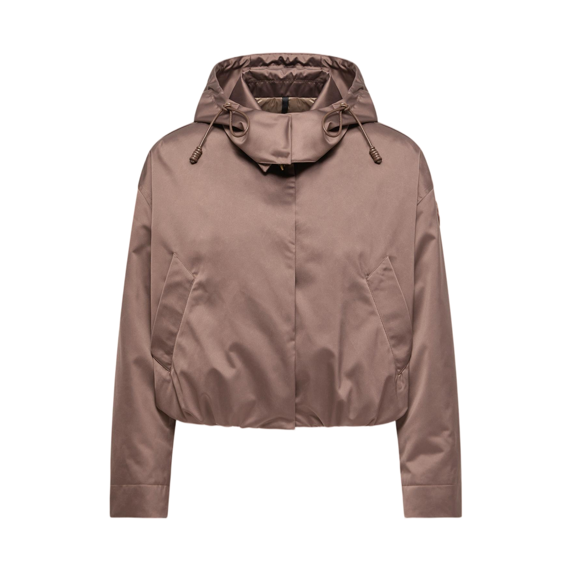 L2-093-1A00070-59933-263 (W) Moncler Chevreuil Duchesse Short Down Jacket Brown