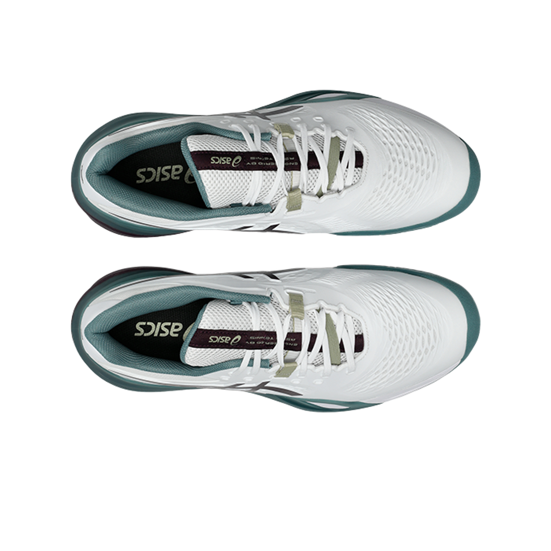 아식스 젤 레졸루션 X 클레이 화이트 다크 오베르진(Asics Gel-Resolution X Clay White Dark Aubergine) - 2