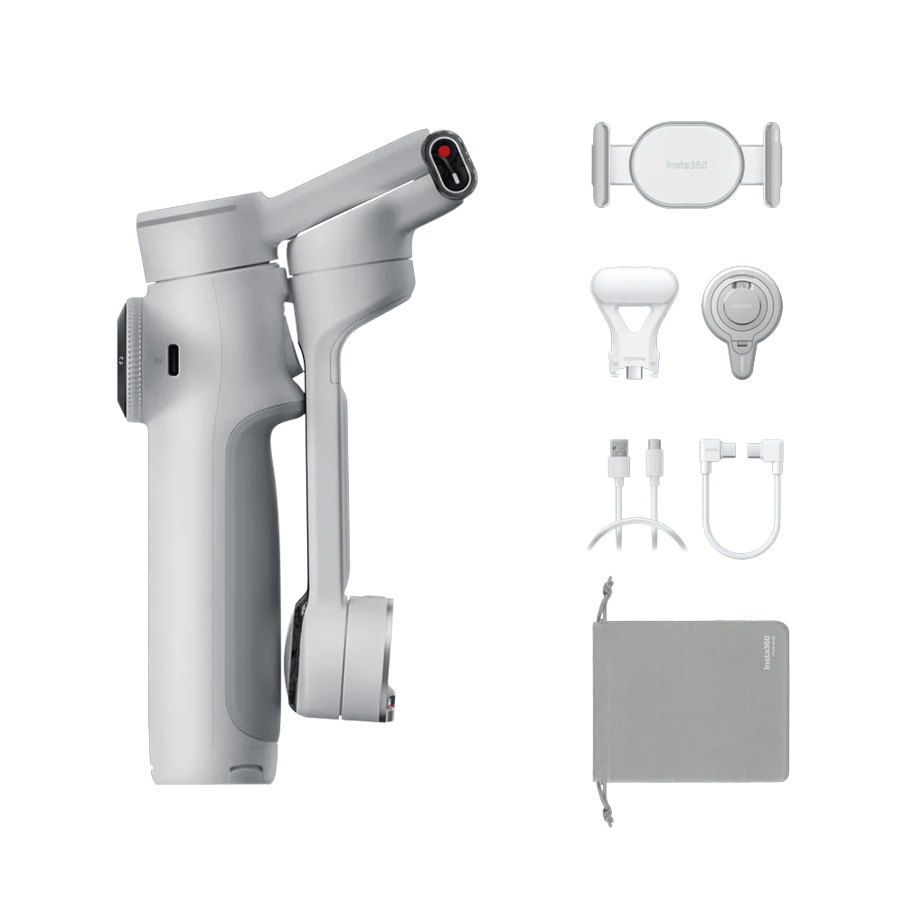 Flow 2 Pro 크리에이터 번들 스톤그레이([360/PRD] Insta360 Flow 2 Pro Creator Bundle - Stone Gray)