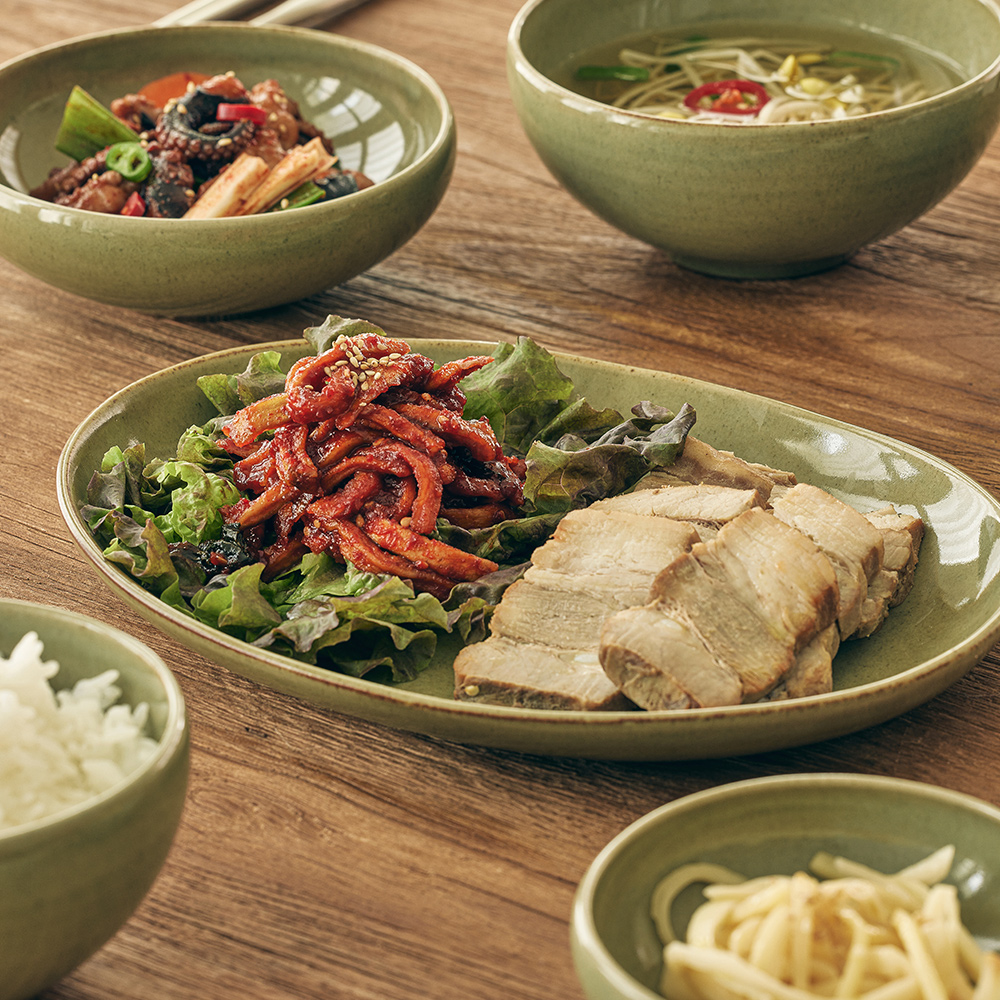 소소모소 달소담 쑥빛 오발접시(SOSOMOSO dalsodam green oval plate) - 3