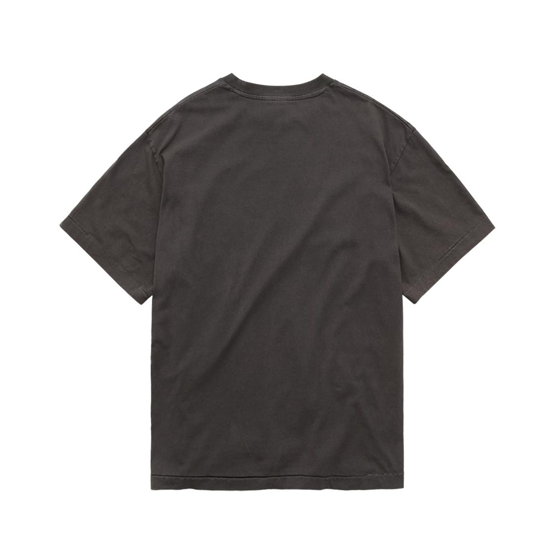 폴리테루 1/2 그래픽 티셔츠 '아우라 버튼' 워시드 차콜 브라운(Polyteru 1/2 Graphic T-Shirt 'Aura Button' Washed Charcoal Brown) - 2