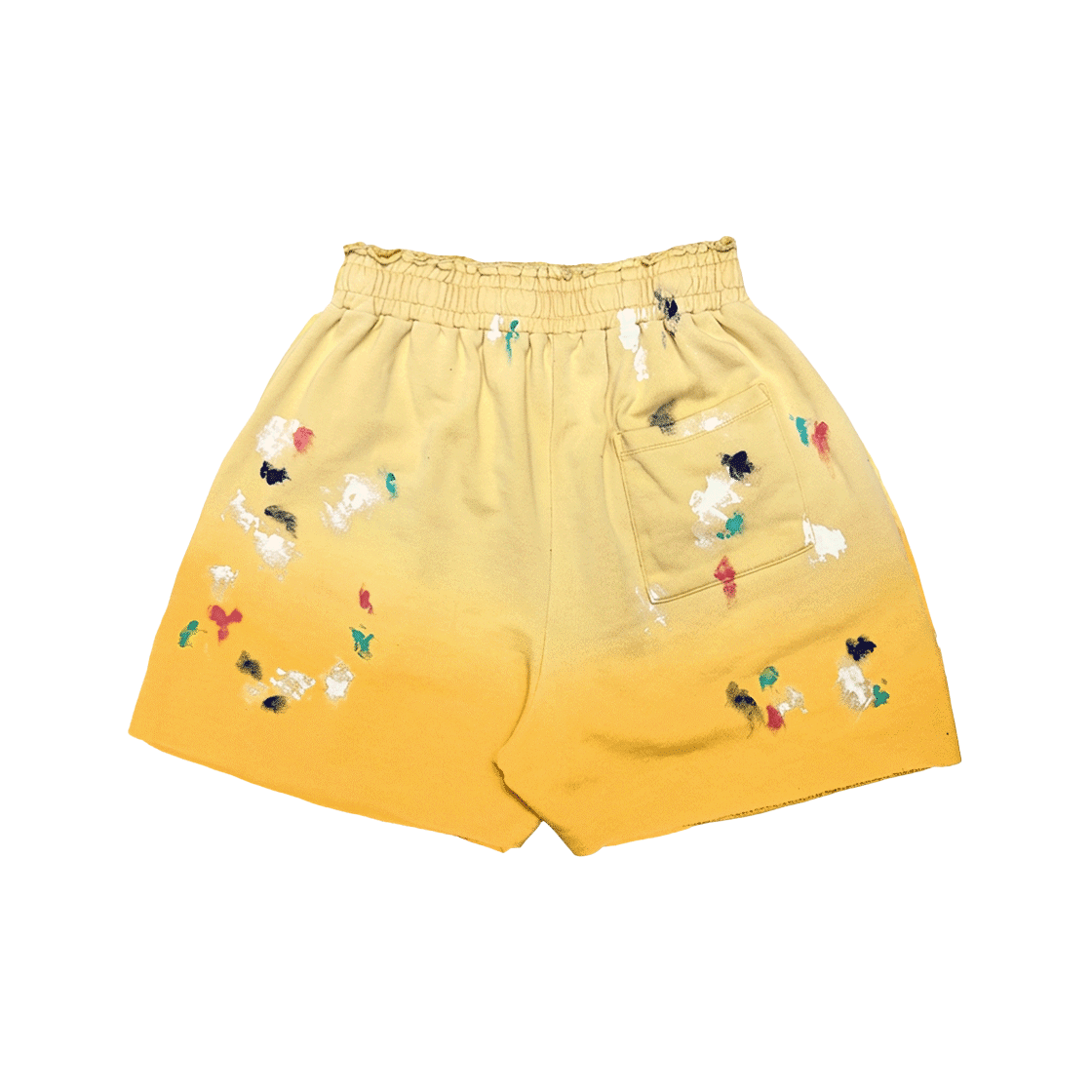 홈리스 에이치 로고 더티 쇼츠 옐로우(Hommless h Logo Dirty Shorts Yellow) - 2