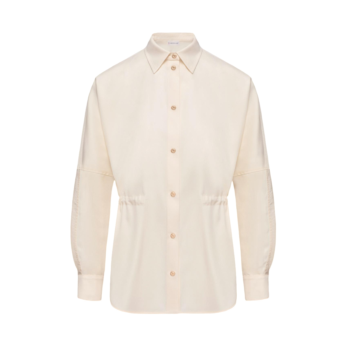 L2-093-2F00018-598XP-050 (W) Moncler Wool Long Sleeve Shirt White Ivory