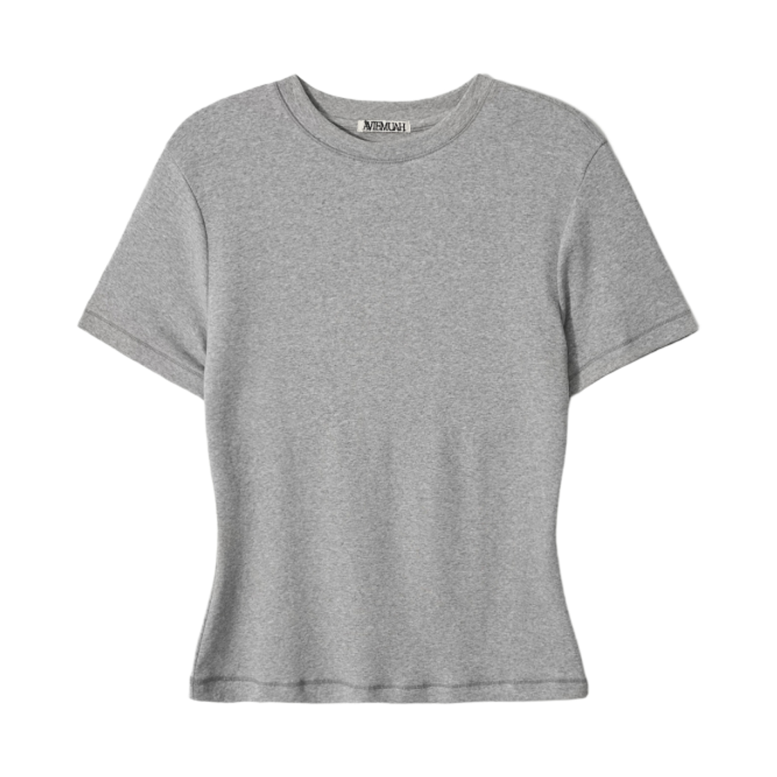 (W) 아비에무아 세컨드 스킨 티셔츠 멜란지 그레이((W) Aviemuah Second Skin T-Shirt Melange Grey)