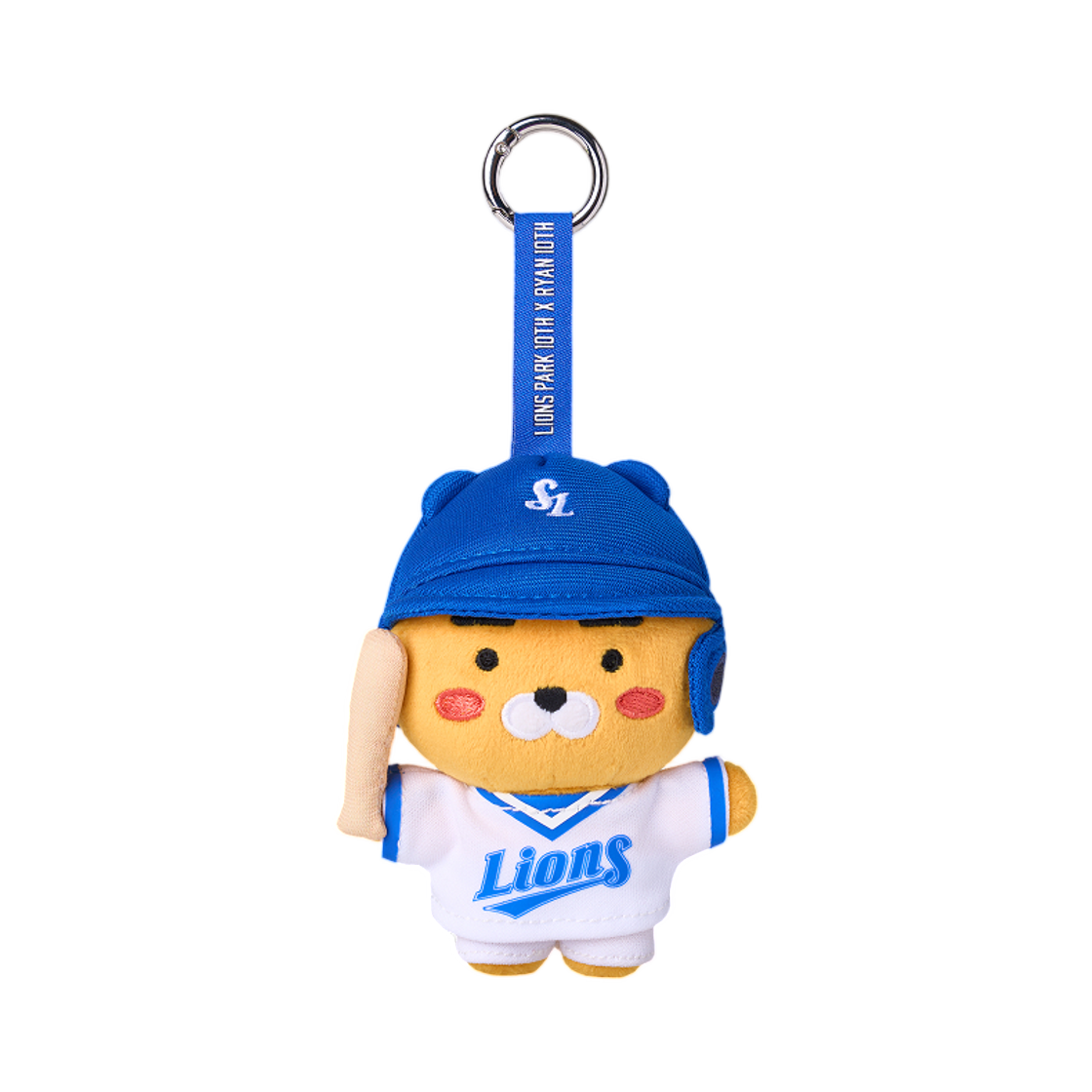 삼성 라이온즈 x 라이언 인형 키링 타자 라이언(Samsung Lions x Ryan Plush Keyring Batter Ryan) - 1