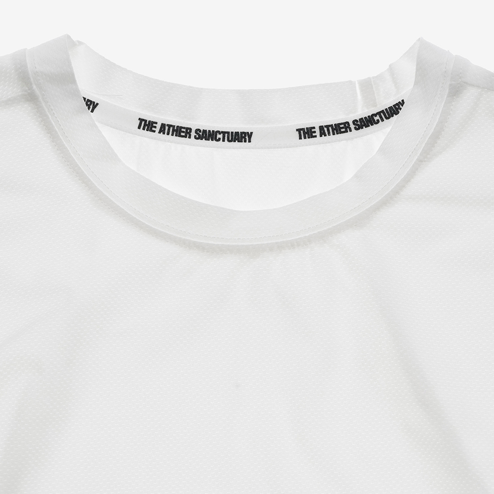 디아더생츄어리 오리진 빅로고 메쉬 긴팔 티셔츠 화이트(THE ATHER SANCTUARY Origin Big Logo Mesh L/S Tee White) - 3