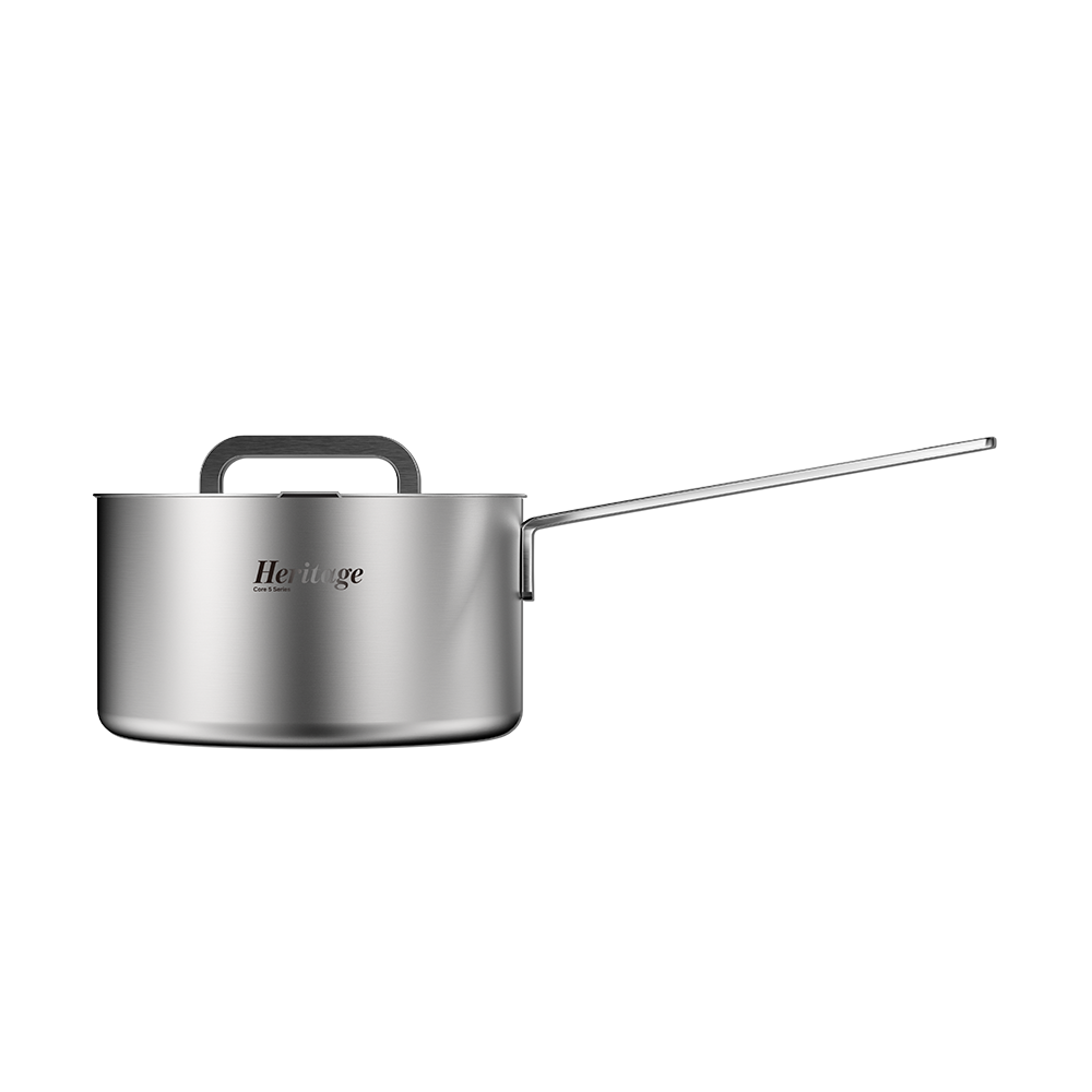 바겐슈타이거 코어5 헤리티지 무연마제 스텐 316 인덕션 편수냄비 16cm(Wagensteiger Core5 Heritage 316 Stainless Steel Induction Saucepan (16cm)) - 6