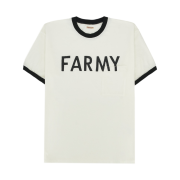 Kapital 18.5 Tenjiku Ringer Pocket T-Shirt Farmy White