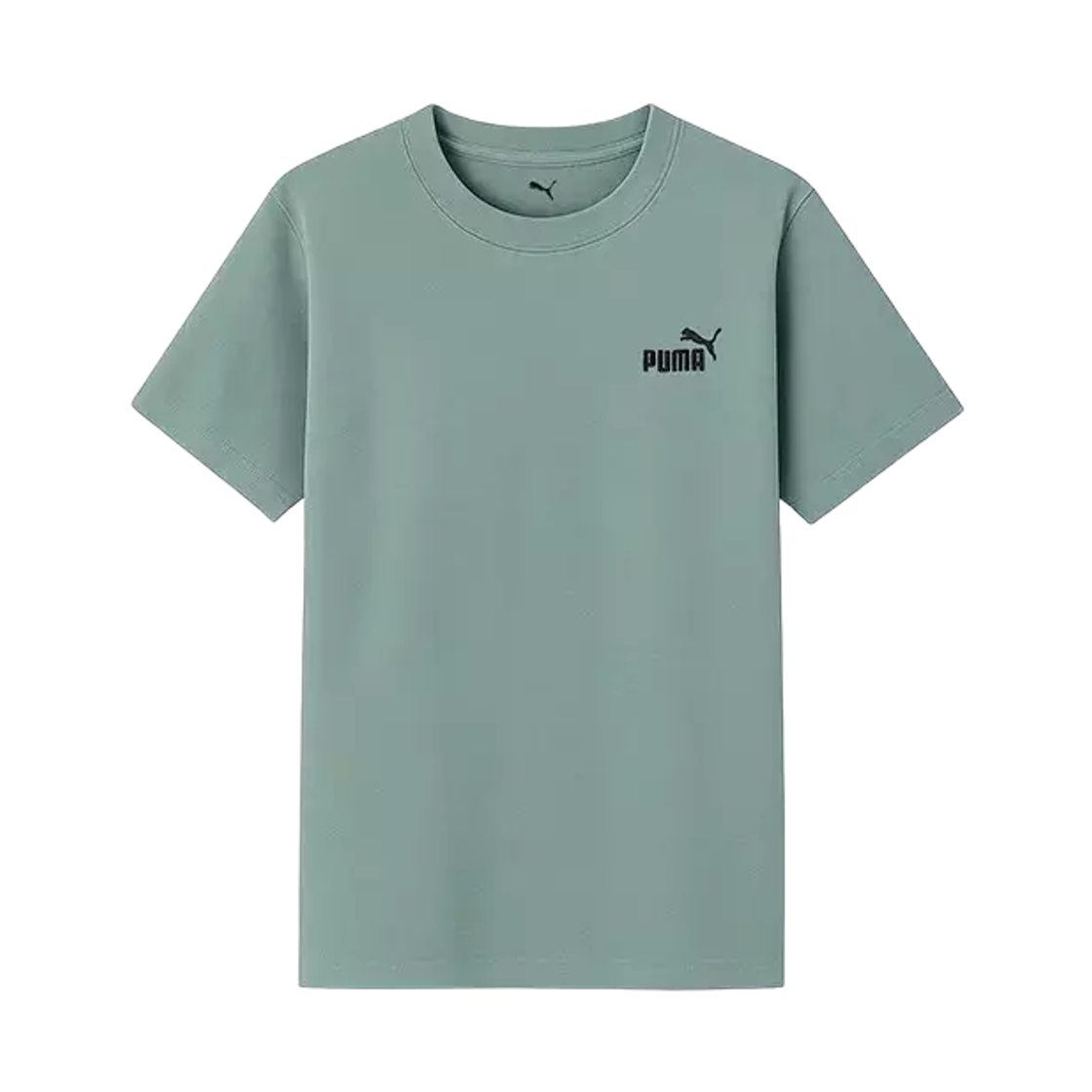 684920-30 (Kids) Puma Essentials Small No.1 Logo Relaxed T-Shirt Green Moon