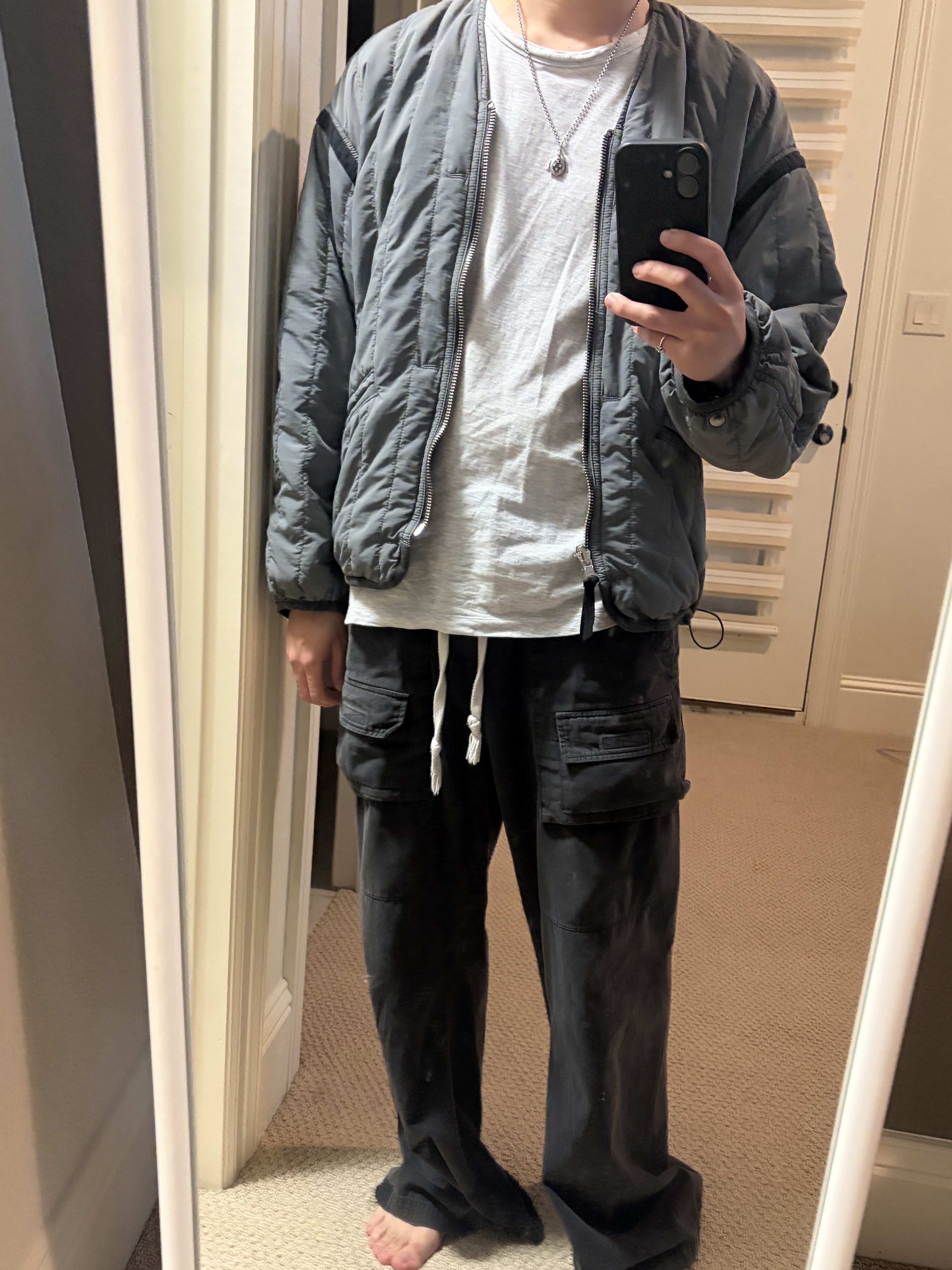 Polyteru Front Cargo Pants 1.2v Black, [프리오더] Polyteru 925 Silver Pendant Sea Turtle 착용 스타일