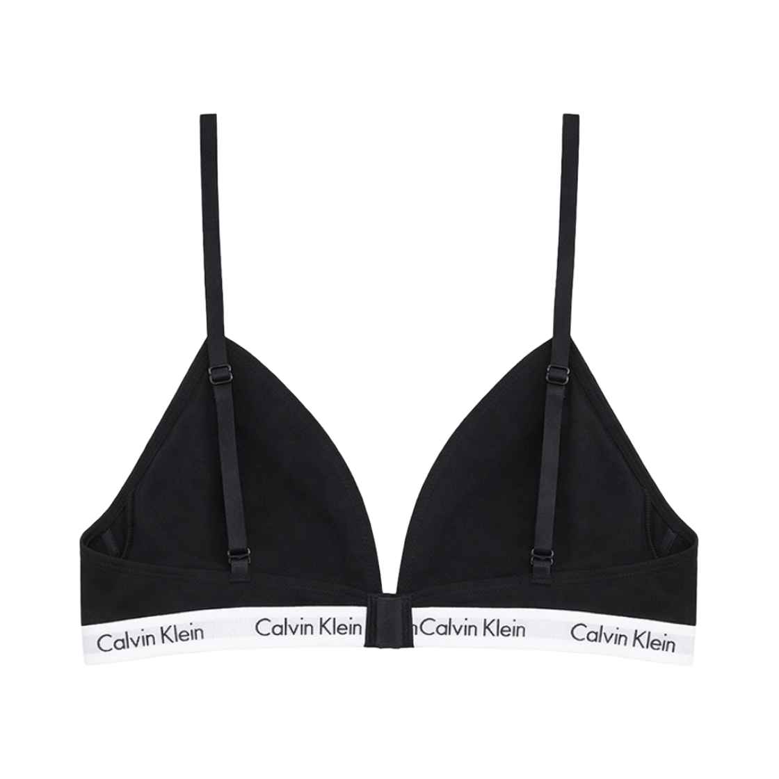 (W) 캘빈 클라인 캐러셀 라이틀리 라인드 트라이앵글 브라렛 블랙((W) Calvin Klein Carousel Lightly Lined Triangle Bralette Black) - 2