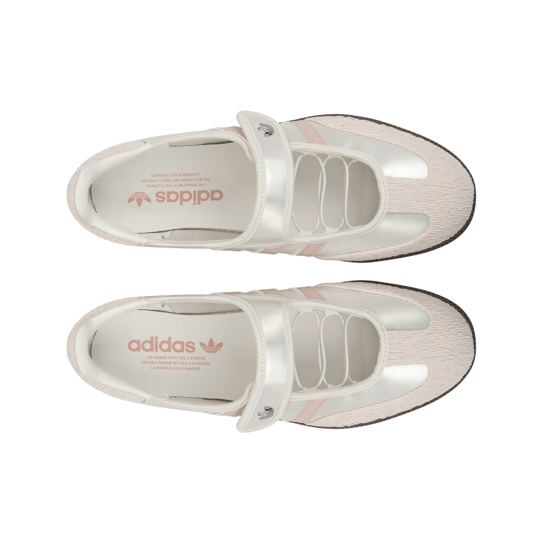(W) 아디다스 오리지널스 삼바 제인 코어 화이트 초크 화이트((W) Adidas Originals Samba Jane Core White Chalk White) - 5