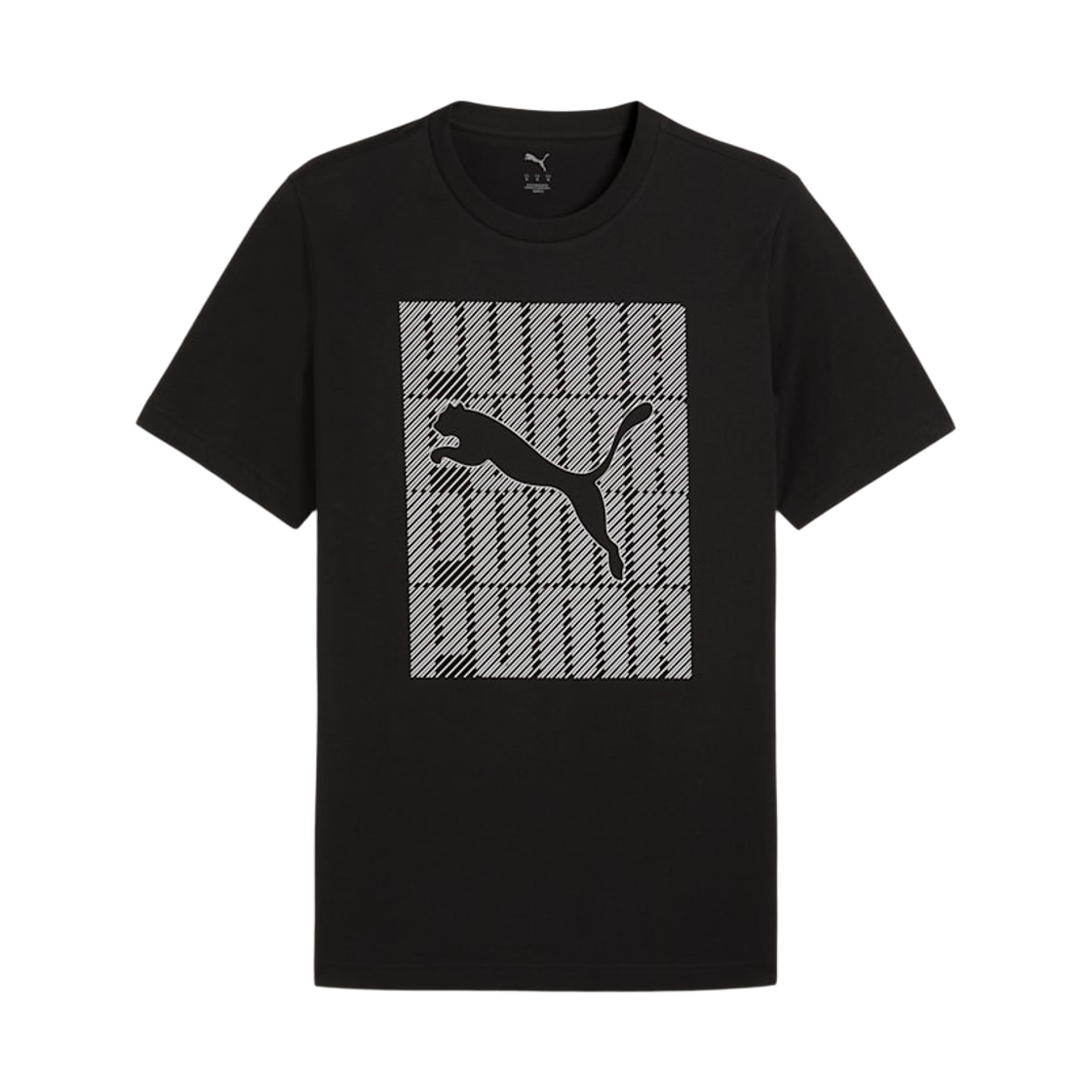684825-01 Puma Graphic Wording T-Shirt Black