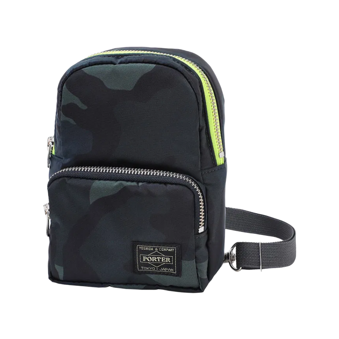 포터 스탠드 오리지널 데이팩 미니 우드랜드 네이비(Porter Stand Original Daypack Mini Woodland Navy) - 1