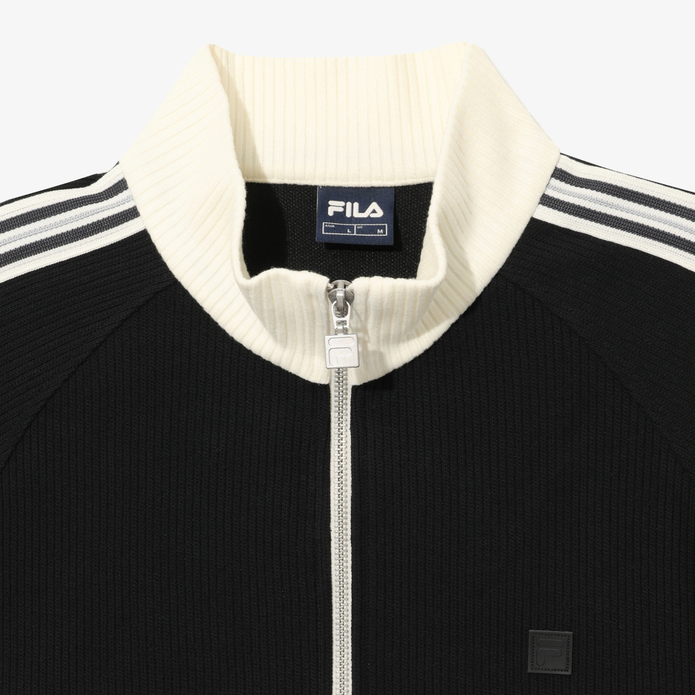휠라 1911 니트 트랙 집업 블랙(FILA 1911 Knit Track Zip-up Black) - 5