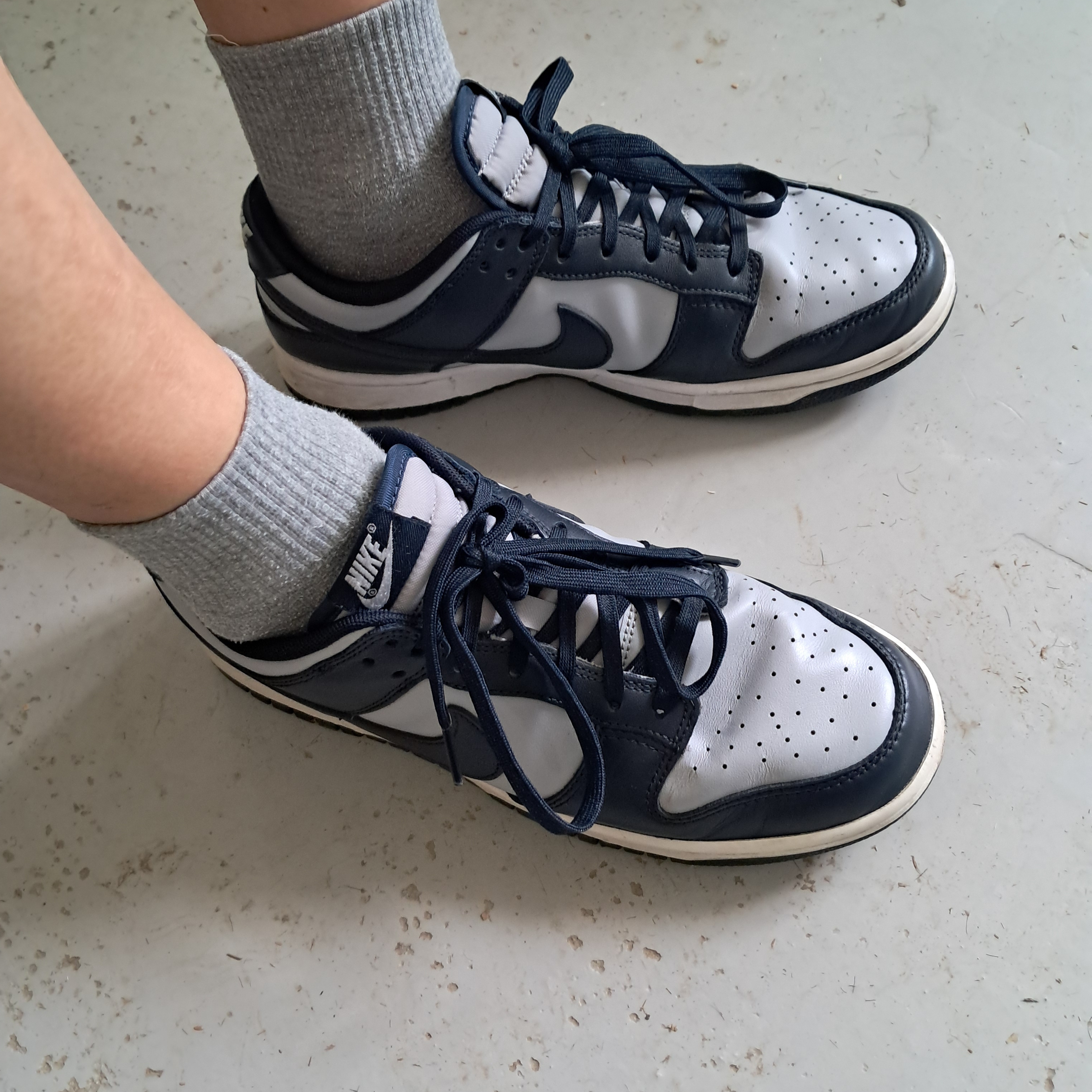 Nike Dunk Low Retro Championship Grey 착용 스타일 - 2