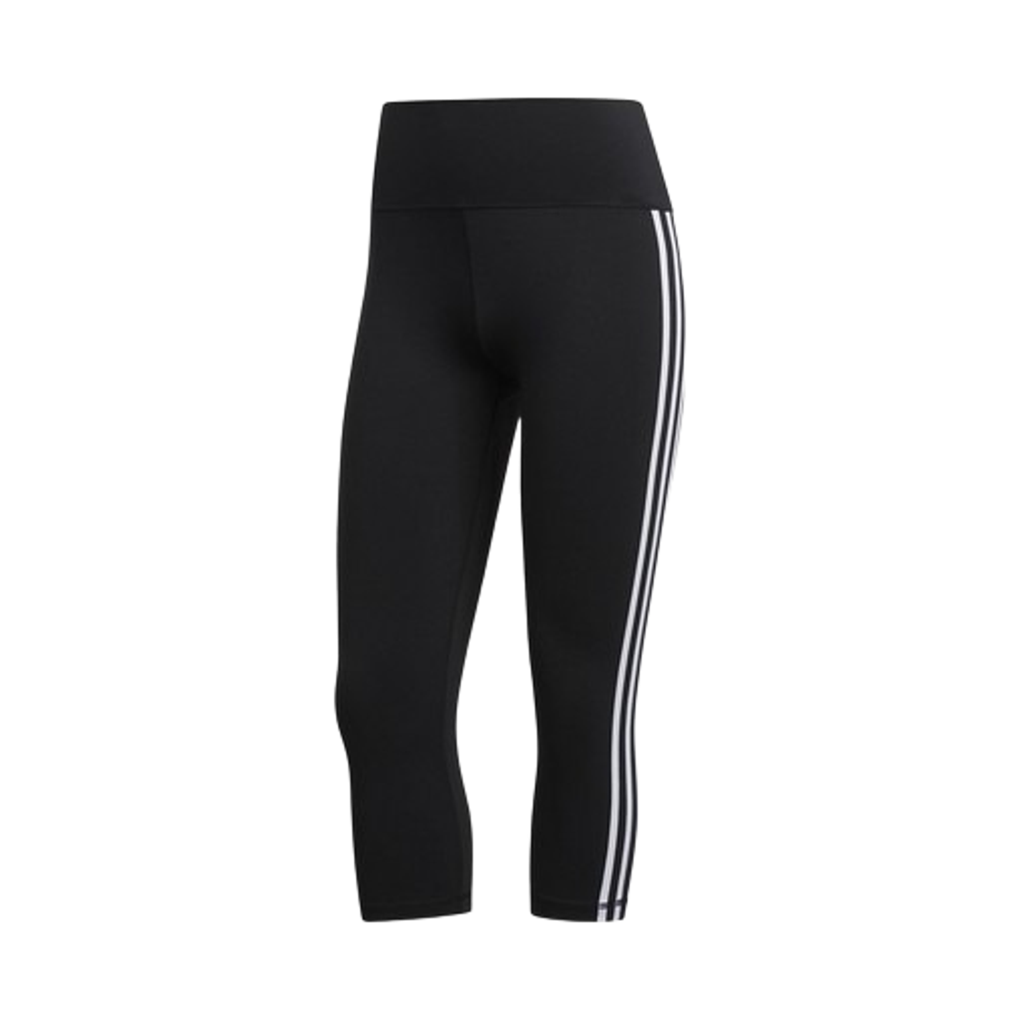 FJ7186 (W) Adidas Believe This 2.0 3-Stripes 3/4 Leggings Black - KR Sizing