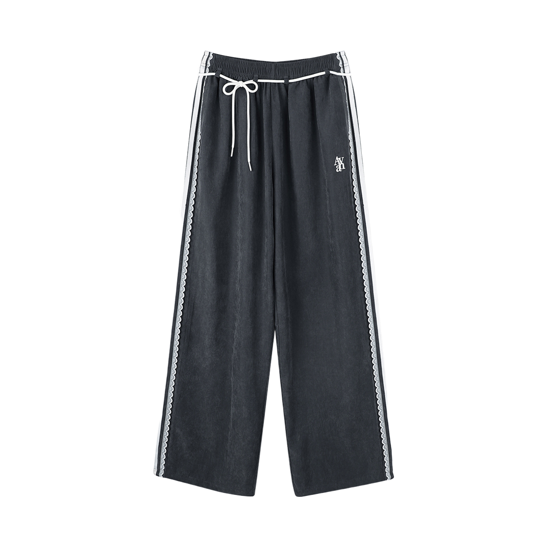AD54PT03CH Avandress Raina Race Track Pants Charcoal