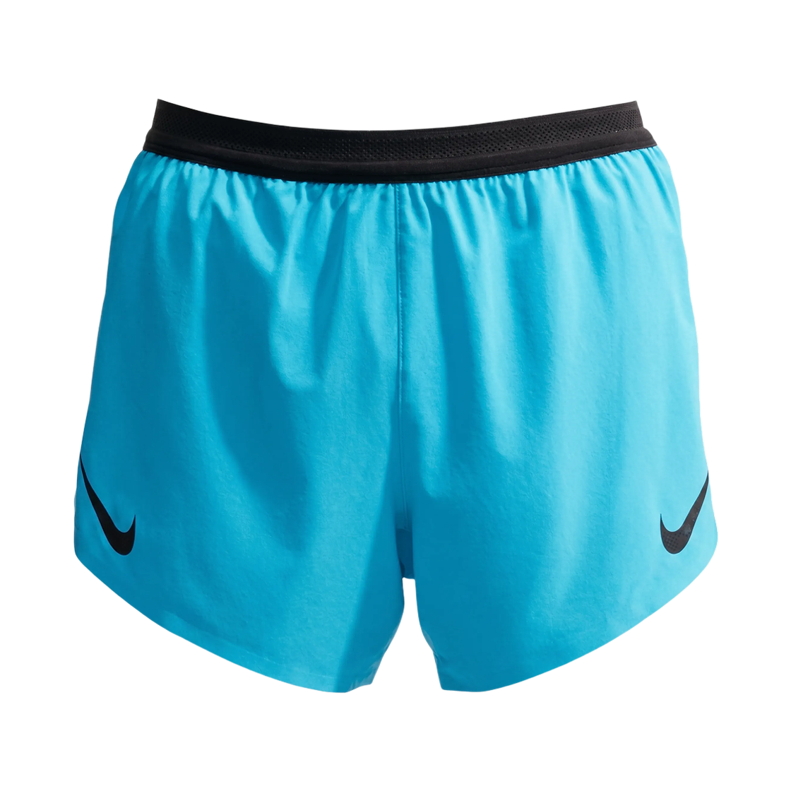 FN3353-418 Nike Aeroswift Dri-Fit ADV 4 Inch Brief Lined Running Shorts Light Current Blue Black - Asia