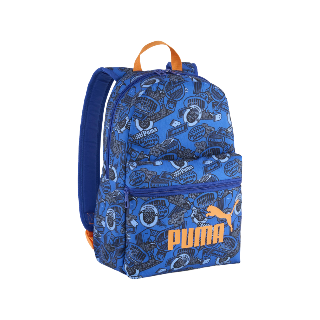 (키즈) 푸마 페이즈 AOP 스몰 백팩 13L 블루((Kids) Puma Phase AOP Small Backpack 13L Blue) - 1