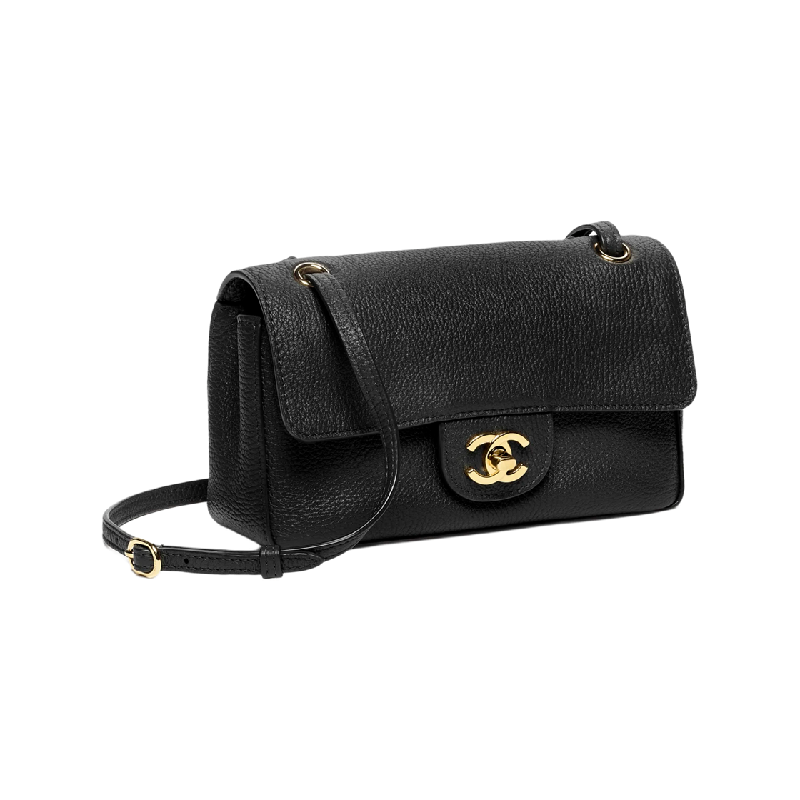 샤넬 미니 플랩 백 그레인드 카프스킨 & 골드 메탈 블랙(Chanel Mini Flap Bag Grained Calfskin & Gold Black) - 2