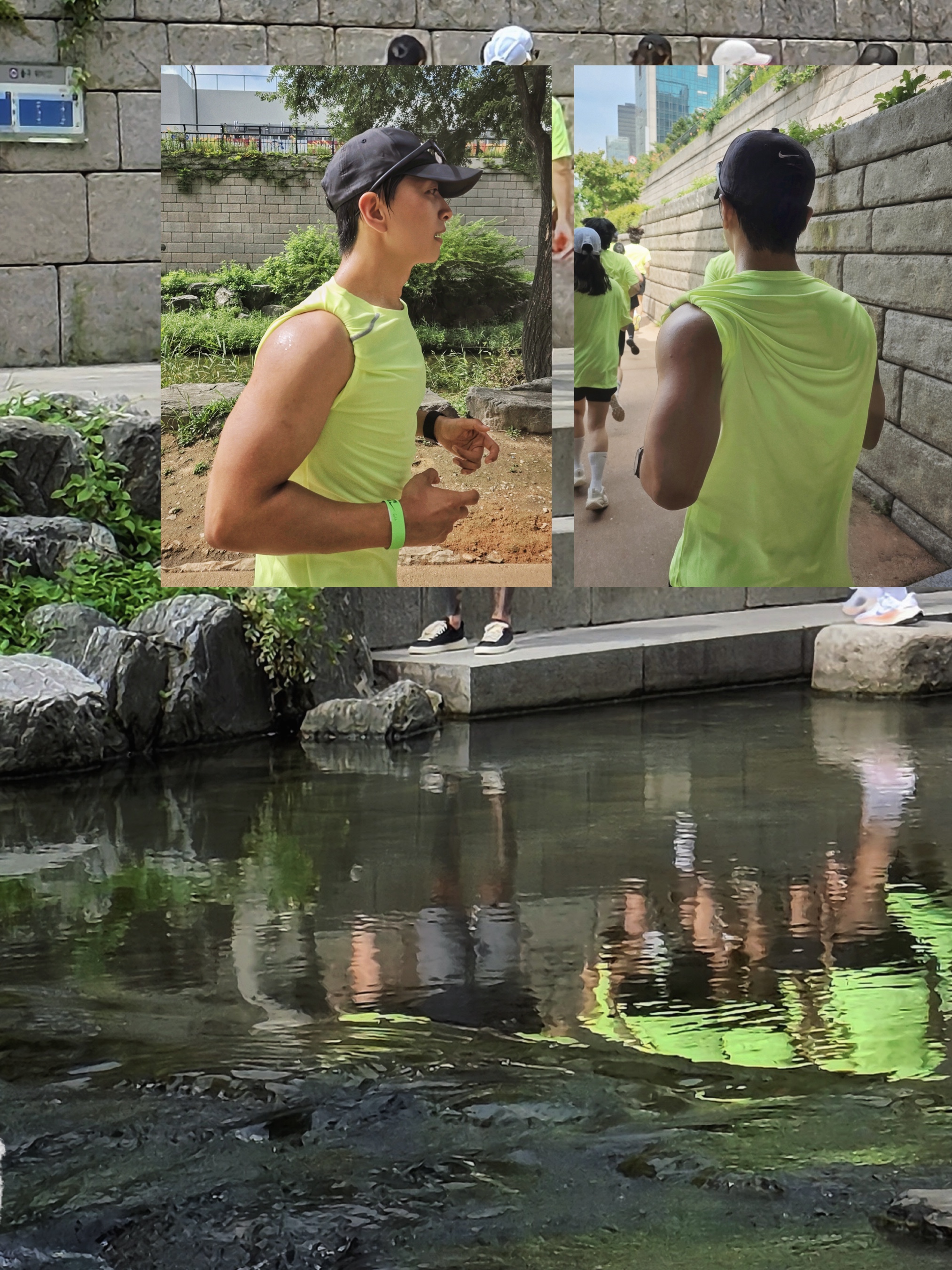 Nike Initiator White Obsidian Metallic Cool Grey, Nike Miler Dri-Fit Short Sleeve Running Top Volt Ice Barely Volt - Asia 착용 스타일 - 7