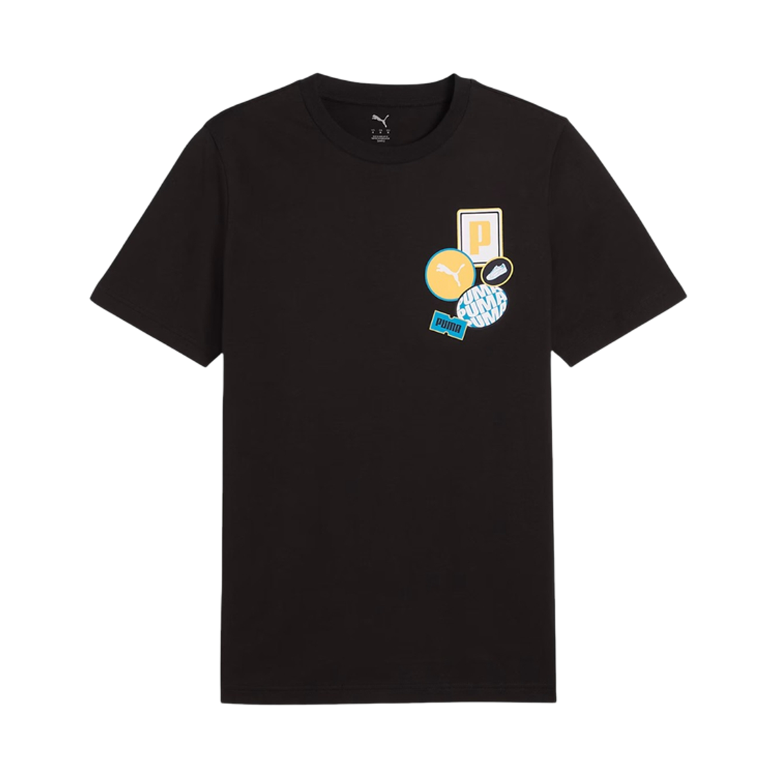 684829-01 Puma Graphic Icons T-Shirt Black