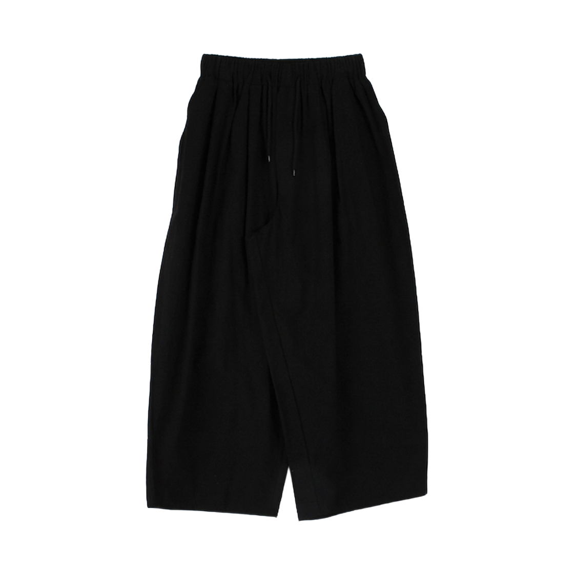 GC3935-블랙 GCLIP String-Adjustable All-Band Pin-Tuck Balloon Wide Pants Black