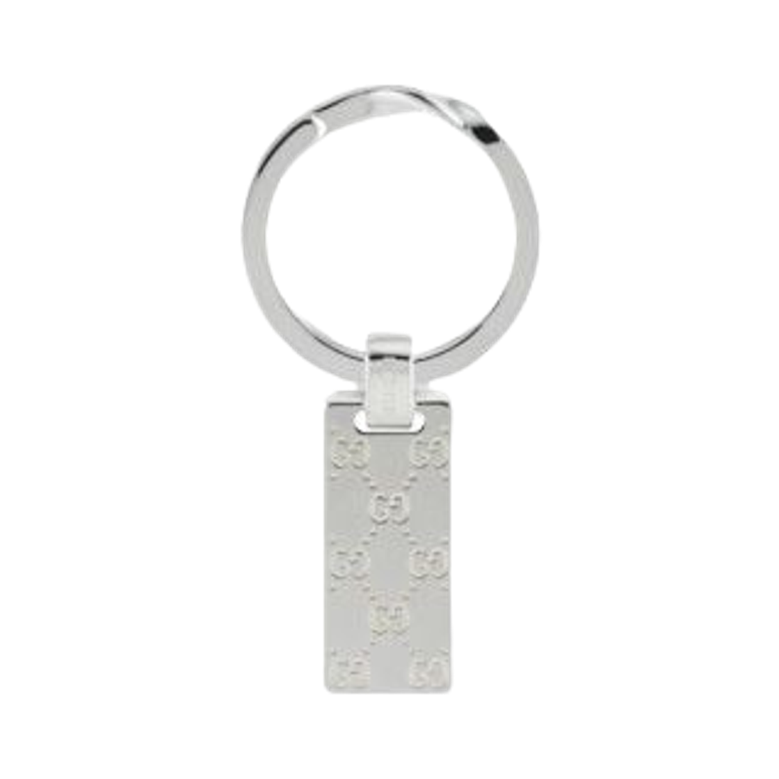 819008-J8400-8106 Gucci GG Signature Keyring Silver