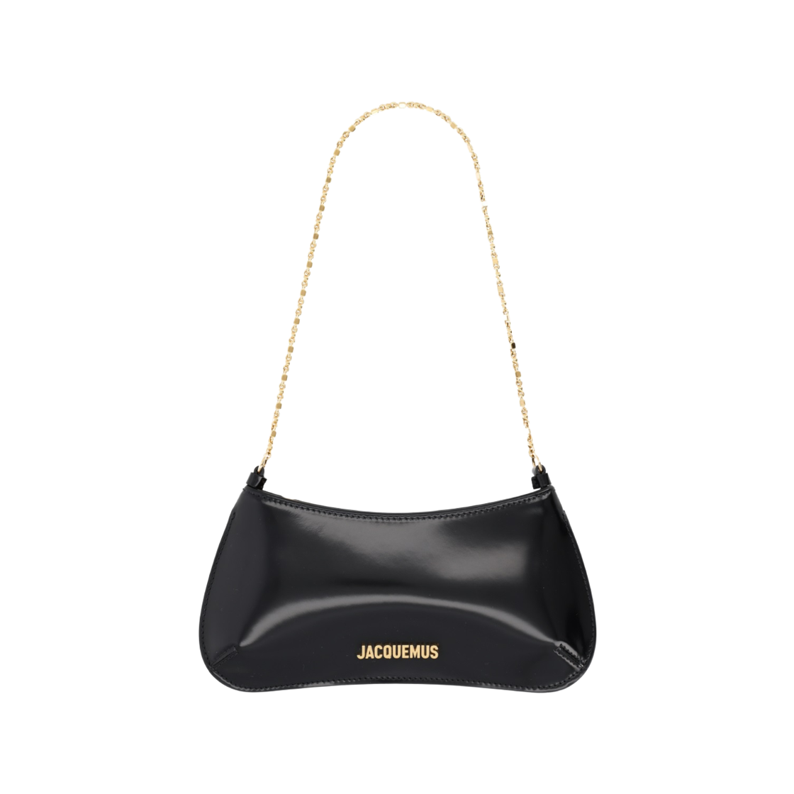 BAW00404BC1-8A01-990 Jacquemus Le Petit Bisous Chain Bag Black