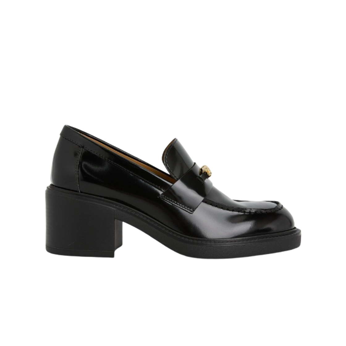(W) 토즈 레더 로퍼 블랙((W) Tod's Leather Loafers Black)