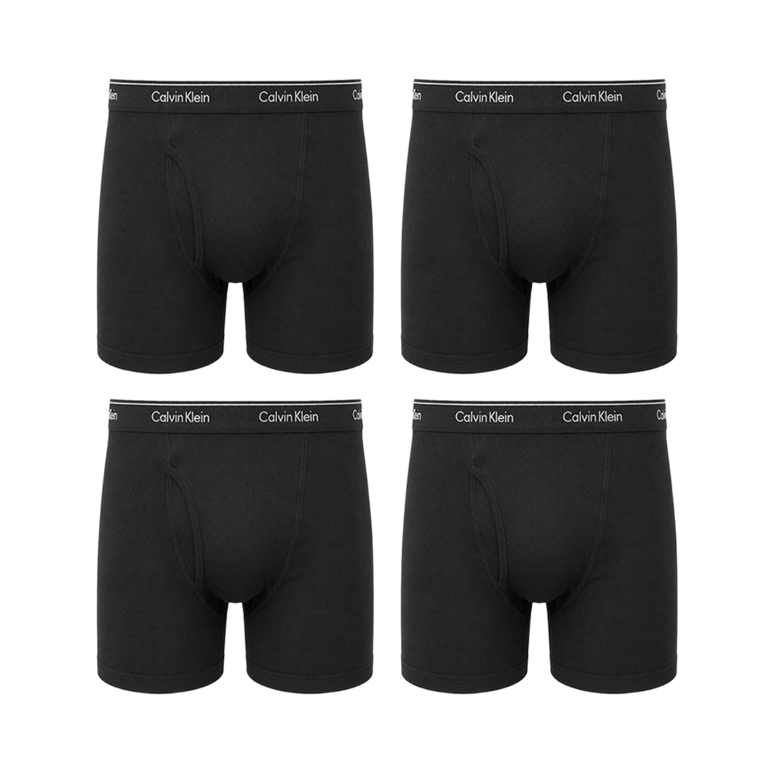NP2190O001 Calvin Klein Viscose Blend 4-Pack Boxer Brief Black