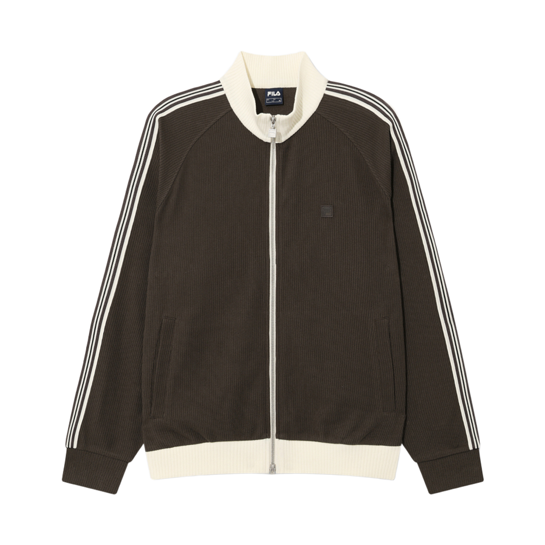 [6% 적립] 휠라 1911 니트 트랙 집업 브라운([6% 적립] FILA 1911 Knit Track Zip-up Brown)