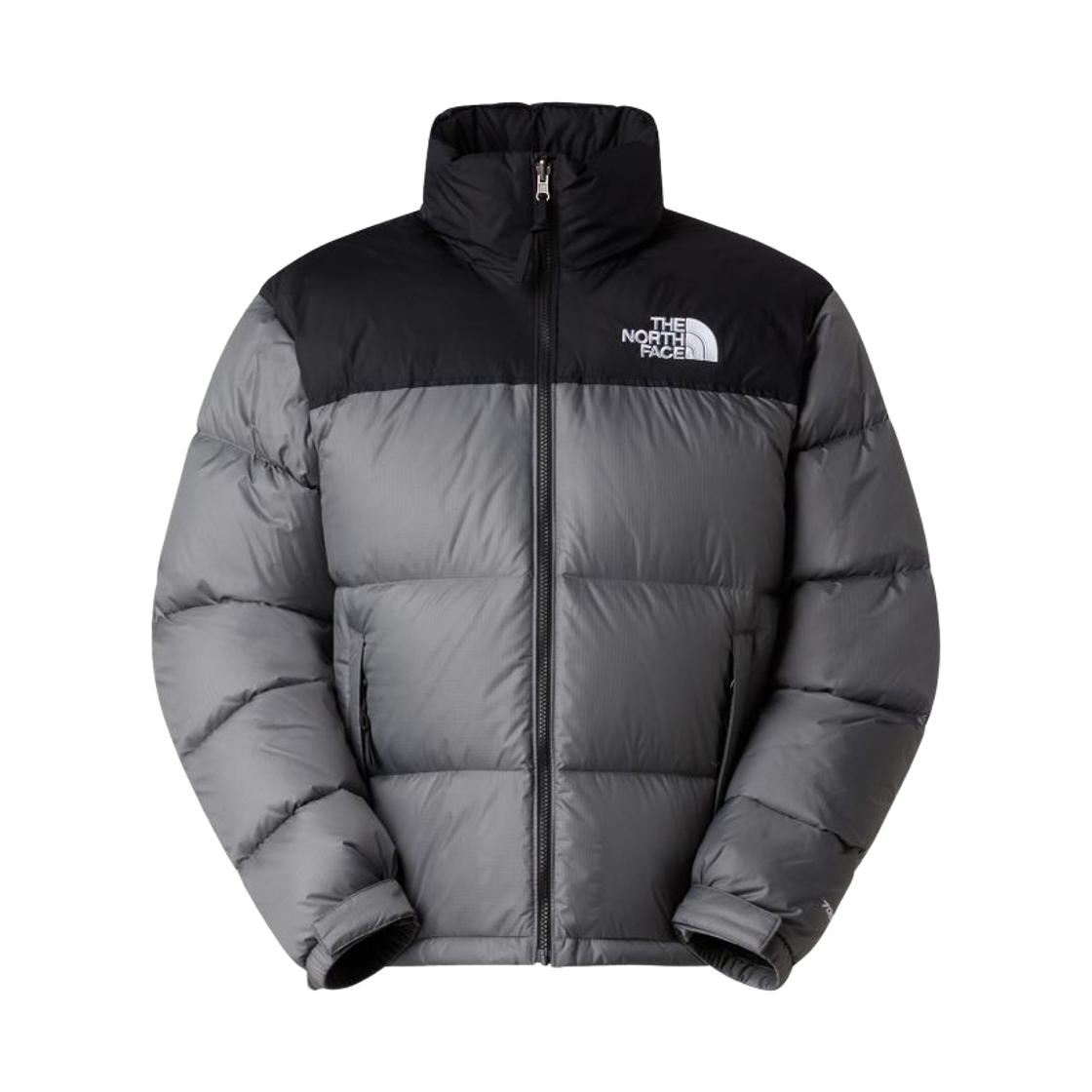 NF0A3C8DRPI The North Face 1996 Retro Nuptse Down Jacket Smoked Pearl TNF Black