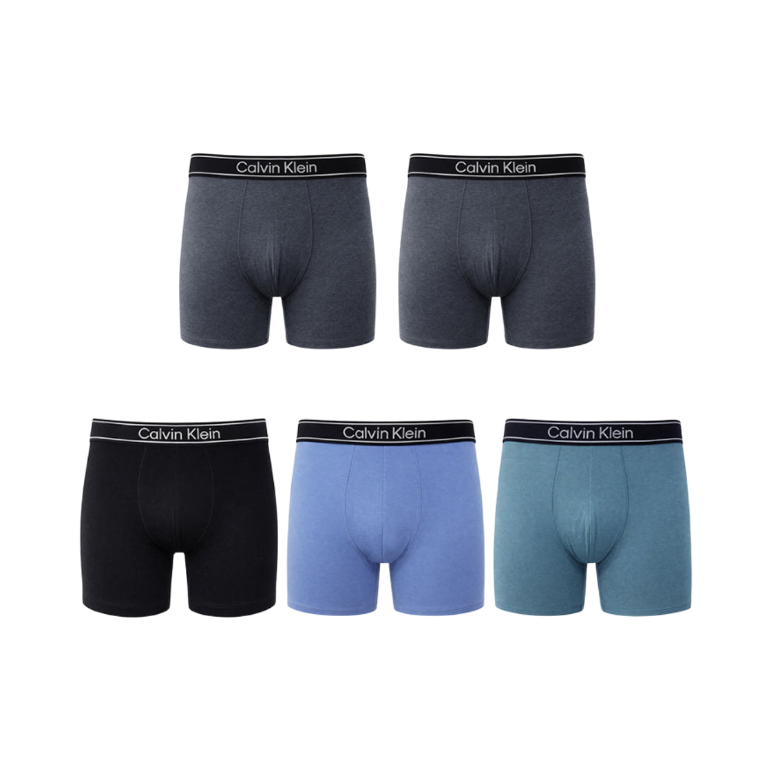 NP2843O030 Calvin Klein Viscose Blend 5-pack Boxer Briefs Multicolor